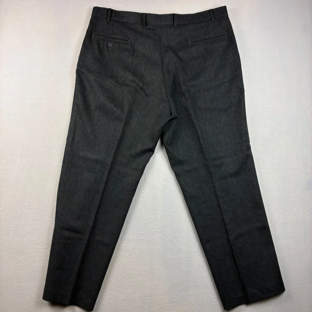 Levi's Action Slacks Men 42x30 Gray Vintage Polyester Dress Pants Business Casua